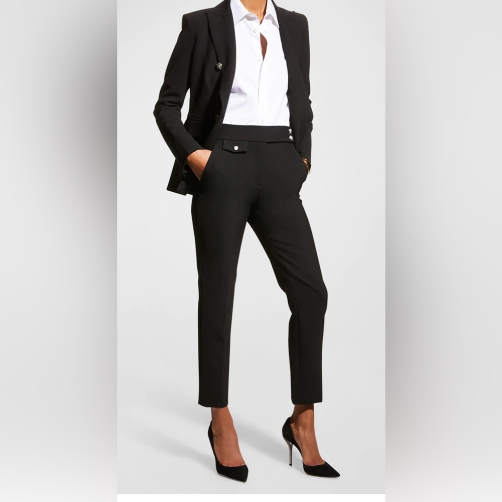 Veronica Beard Renzo Straight Crop pants